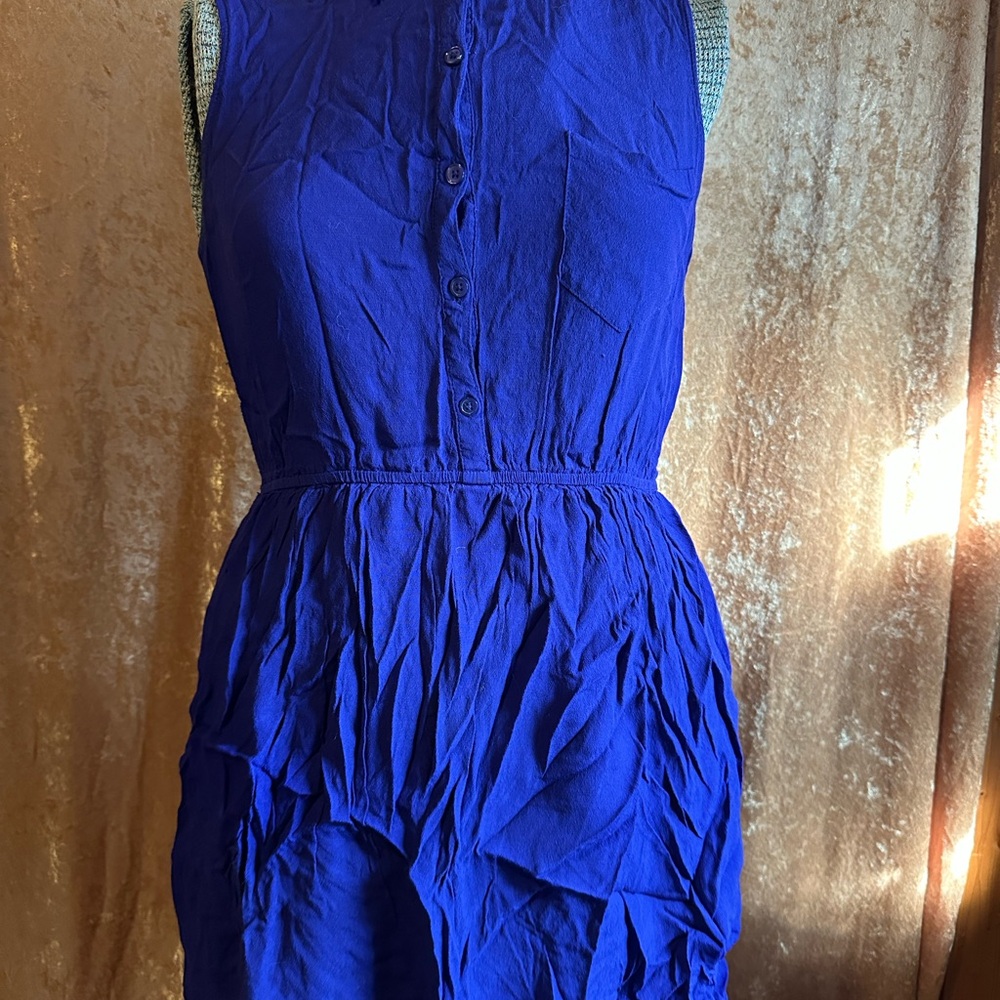 Sleeveless Button-Up Dress